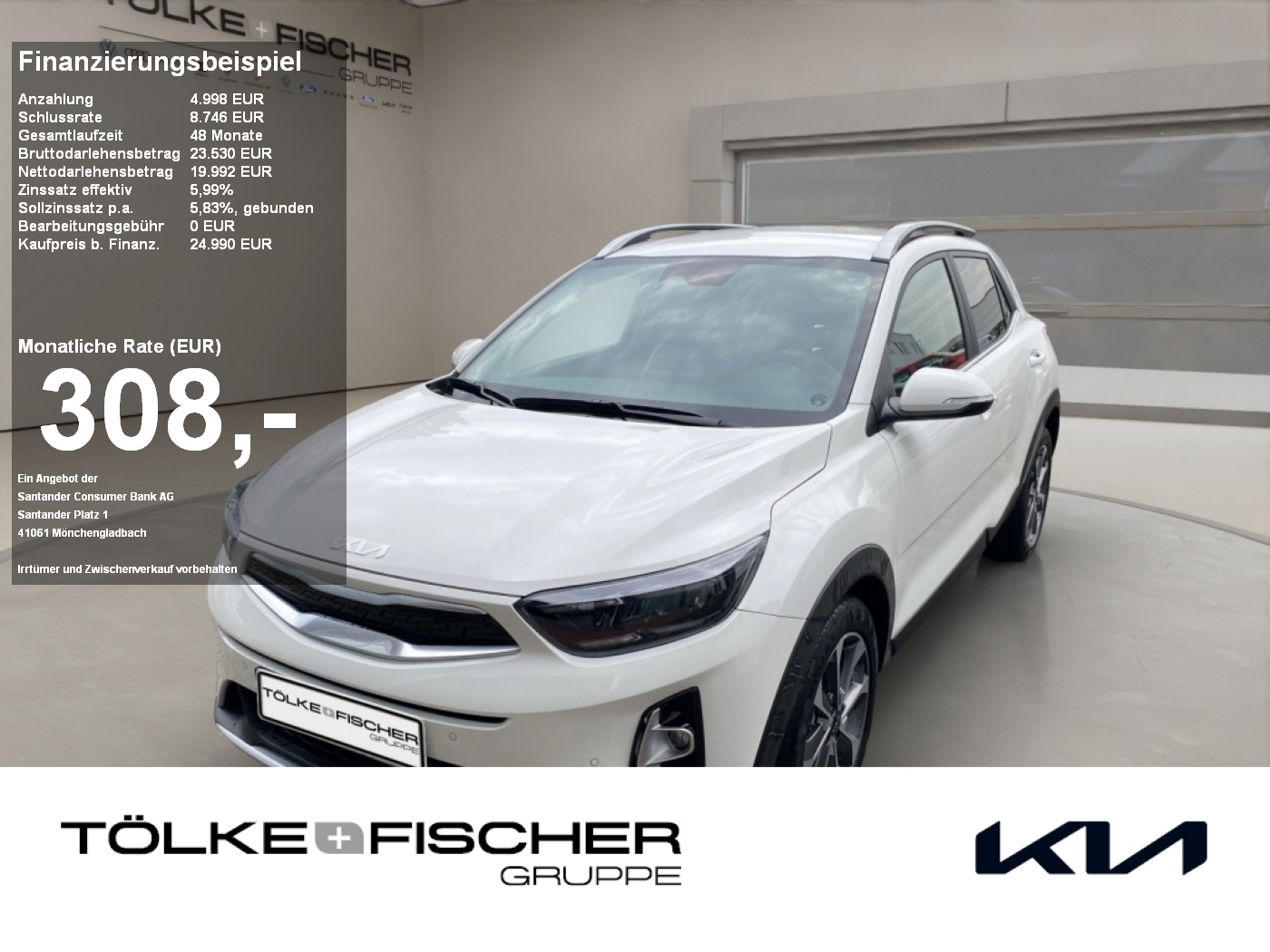 Kia Stonic 1.0 T-GDI 48V Spirit Technologie-Paket