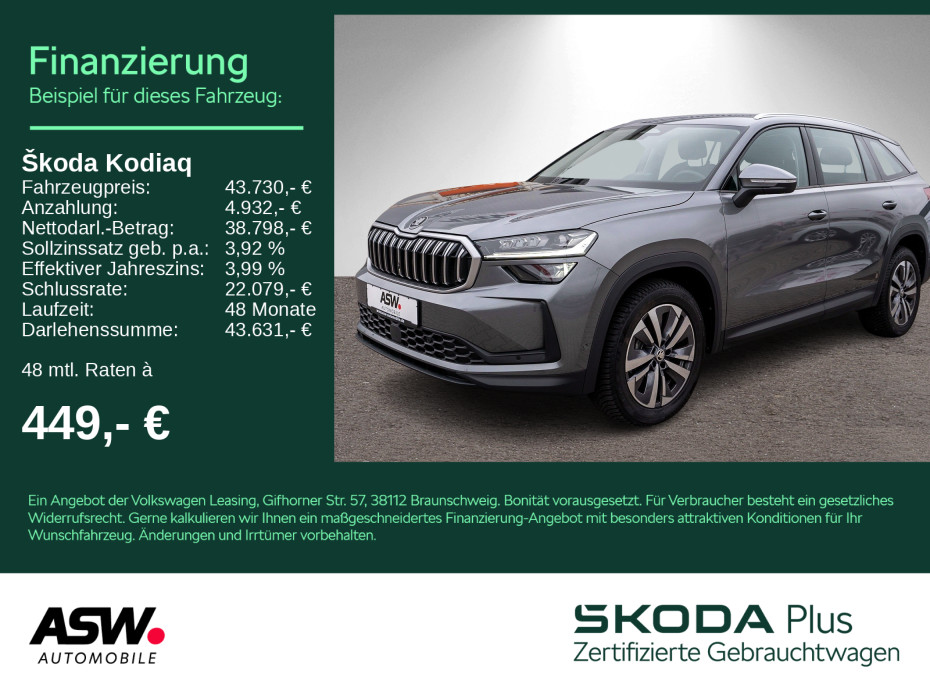 Kodiaq Selection 4x4 2.0TDI DSG Navi LED 360°AHK