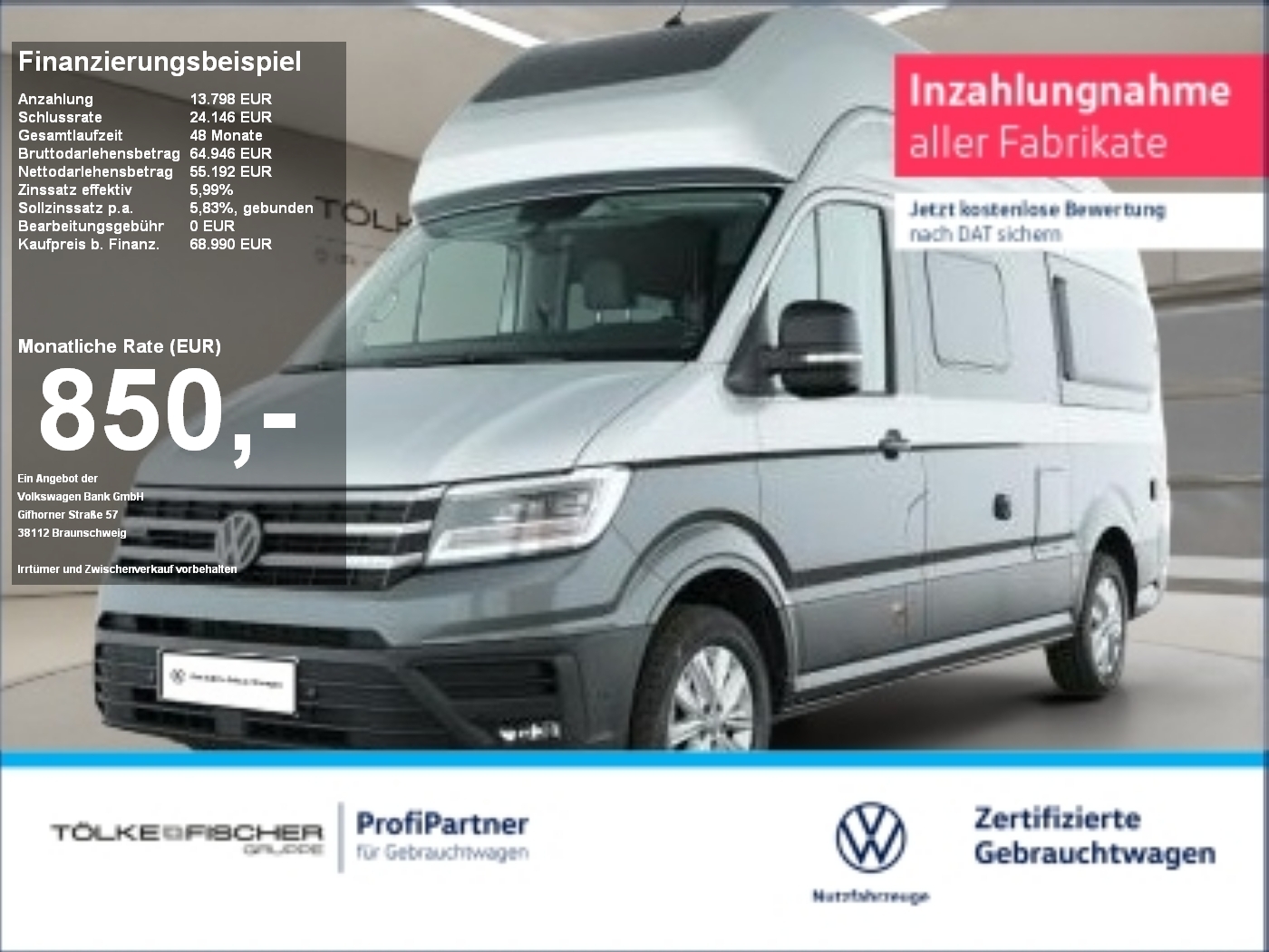 Crafter Grand California 2.0 TDI 4MOTION 600 LM