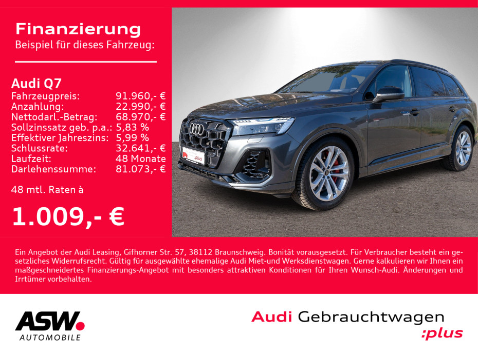 Q7 60 TFSI e S line qu. FACELIFT Navi Pano 360°