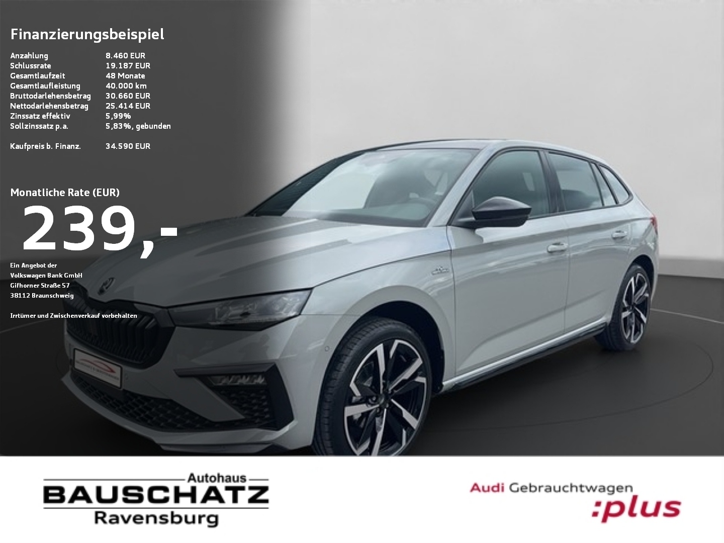 Scala 1.5 TSI DSG Monte Carlo