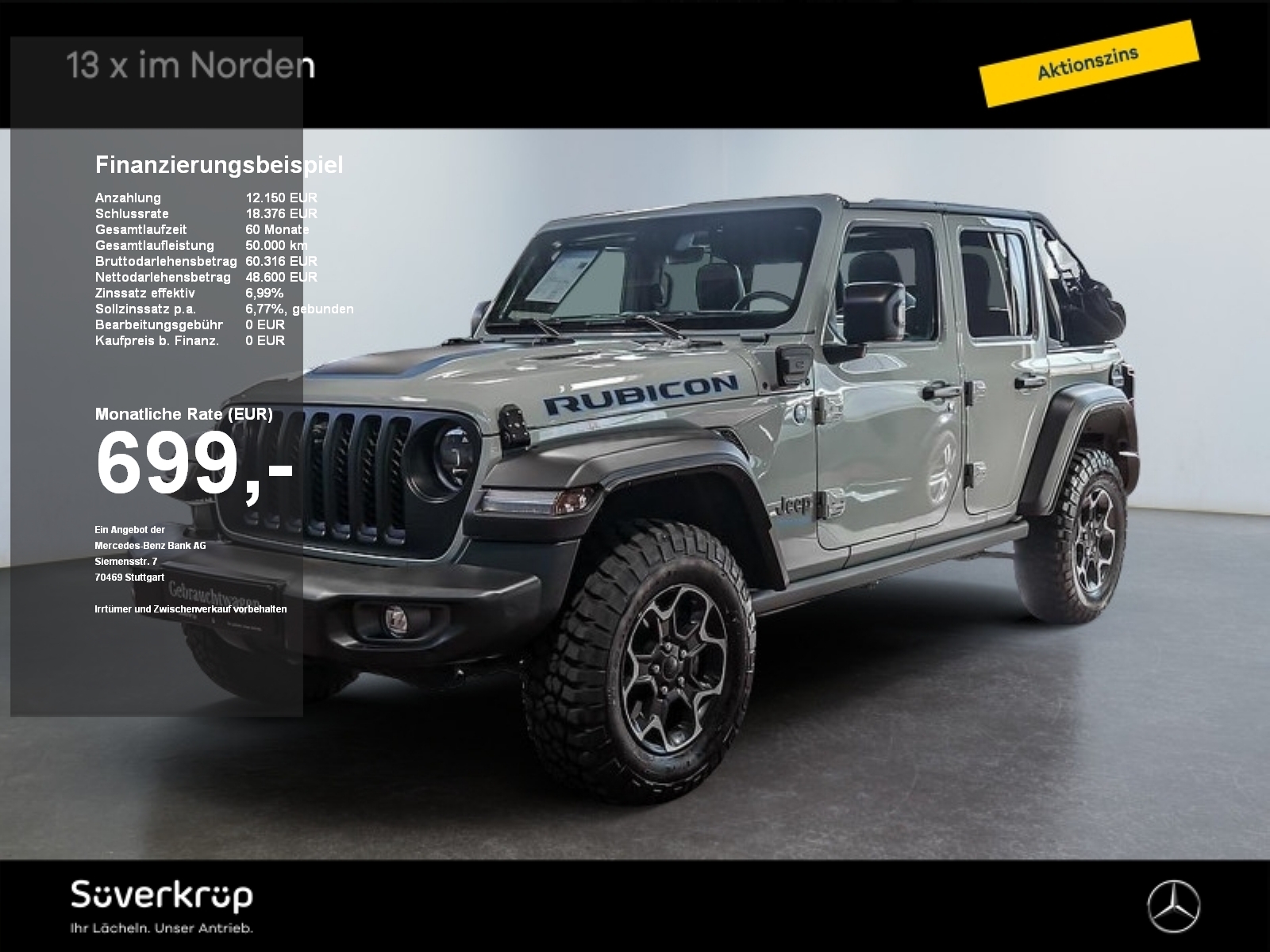 Jeep Wrangler Unlimited Rubicon 4xe Cabrio