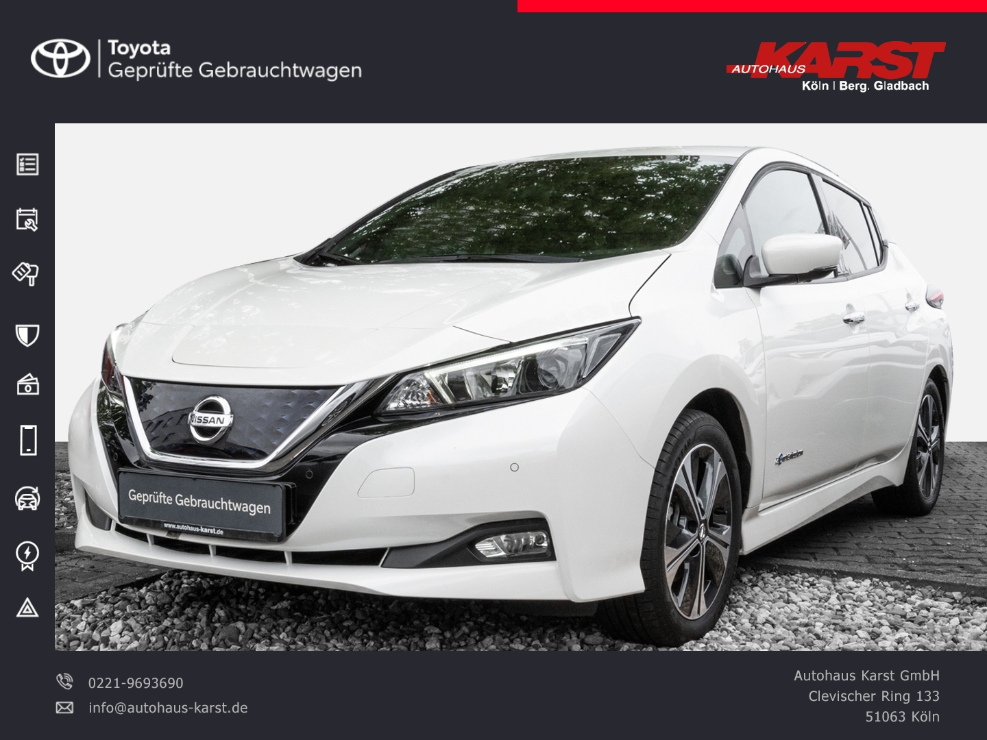 LEAF N-CONNECTA 40KW Kamera, ORIGINAL 6410 KM