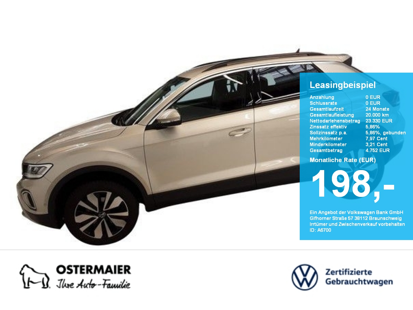 T-Roc MOVE 1.0TSI 110PS ACC.5J-G.STHZG.NAVI+VC.2xPDC.LED.APP-C.SHZ