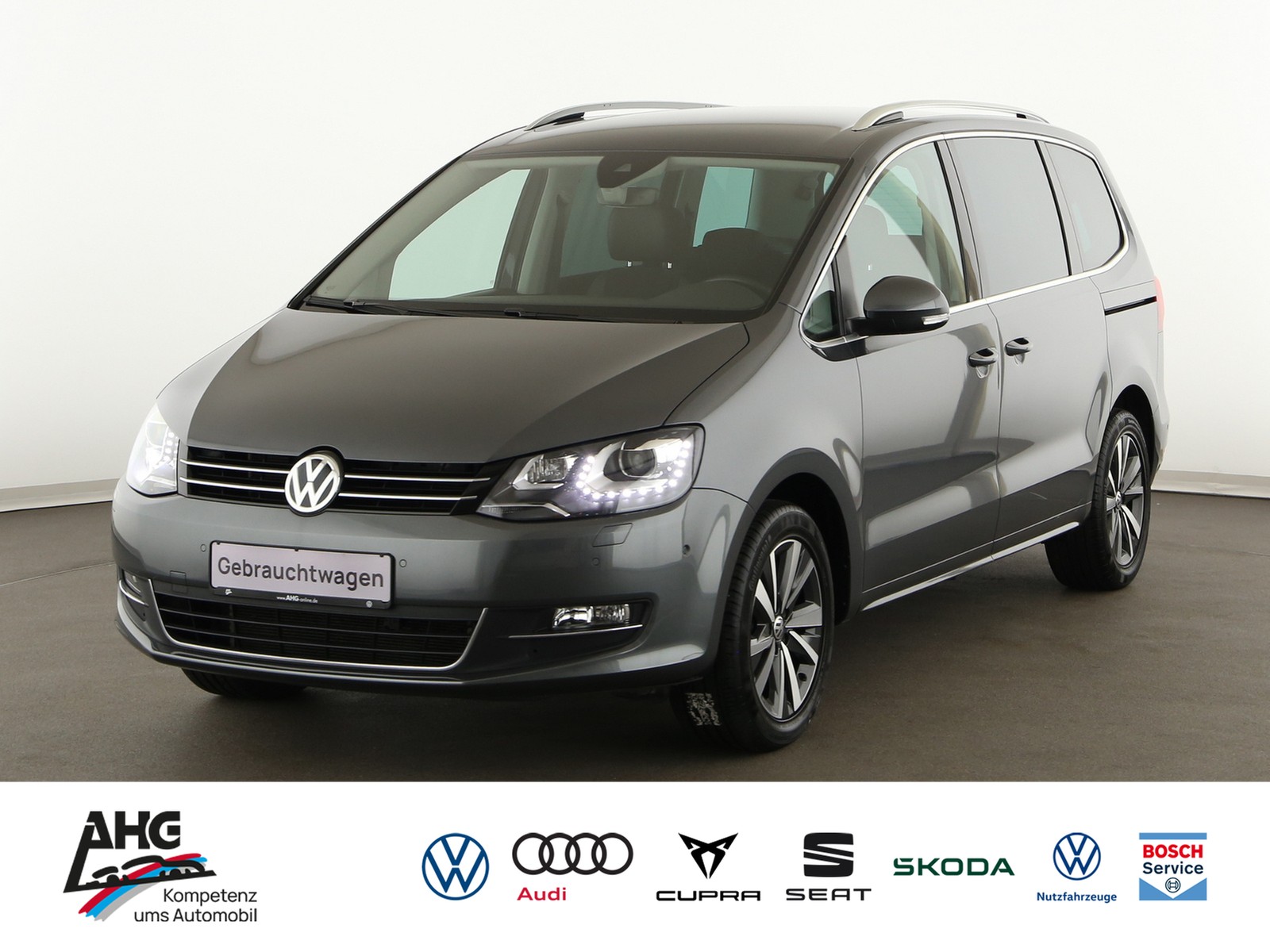 Sharan 2.0TDI DSG 4M Highline Standhzg.Navi AHK RFK ACC PDC BiXenon SHZ 17"LMR el.Vordersitze el.Schiebetüren el.Heckklappe 7Sitze