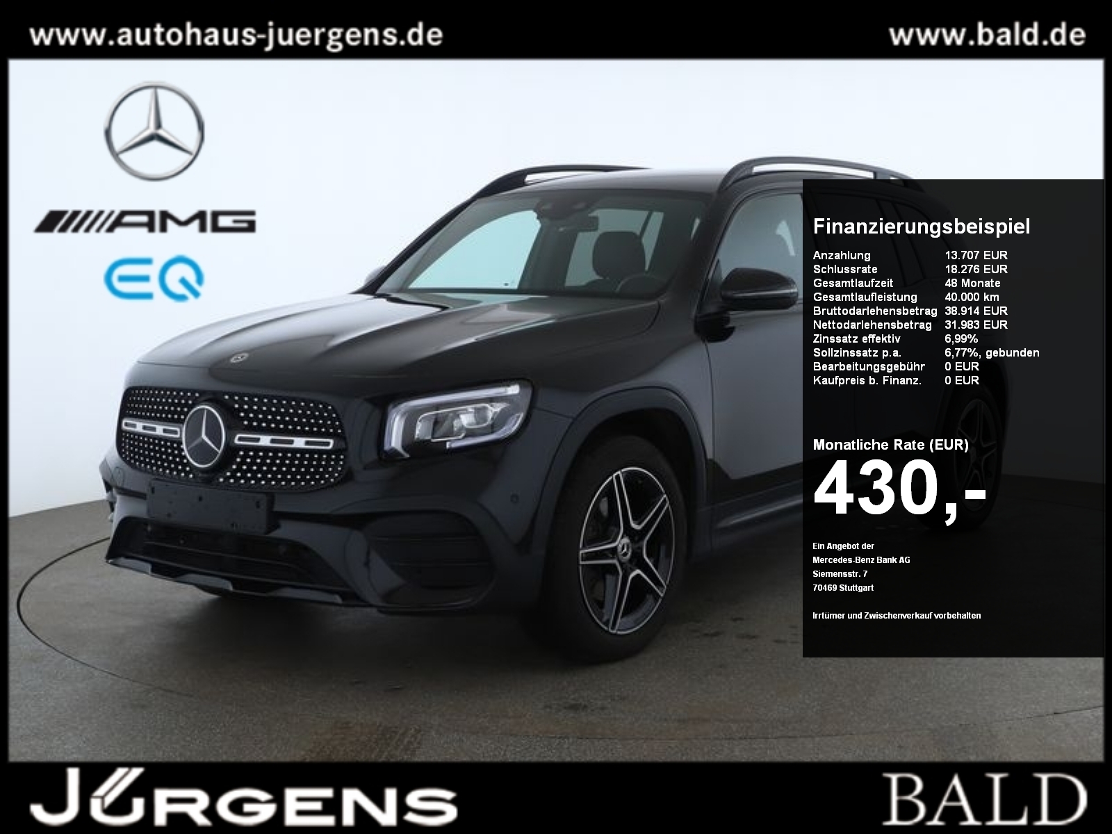 Mercedes-Benz GLB 220 d AMG Wide Easy-P Night 19