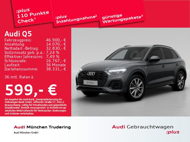Audi Q5 50 TFSI e qu S line Busieness-Paket Assistenz-Paket Stadt Tour