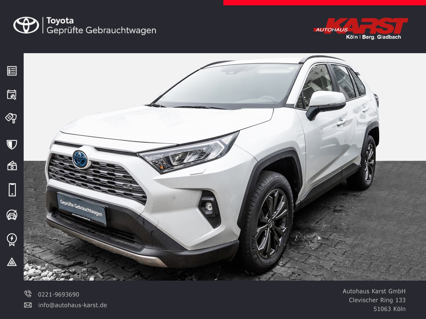 RAV4 2.5l Hybrid Navi, DAB, RFK, Carplay