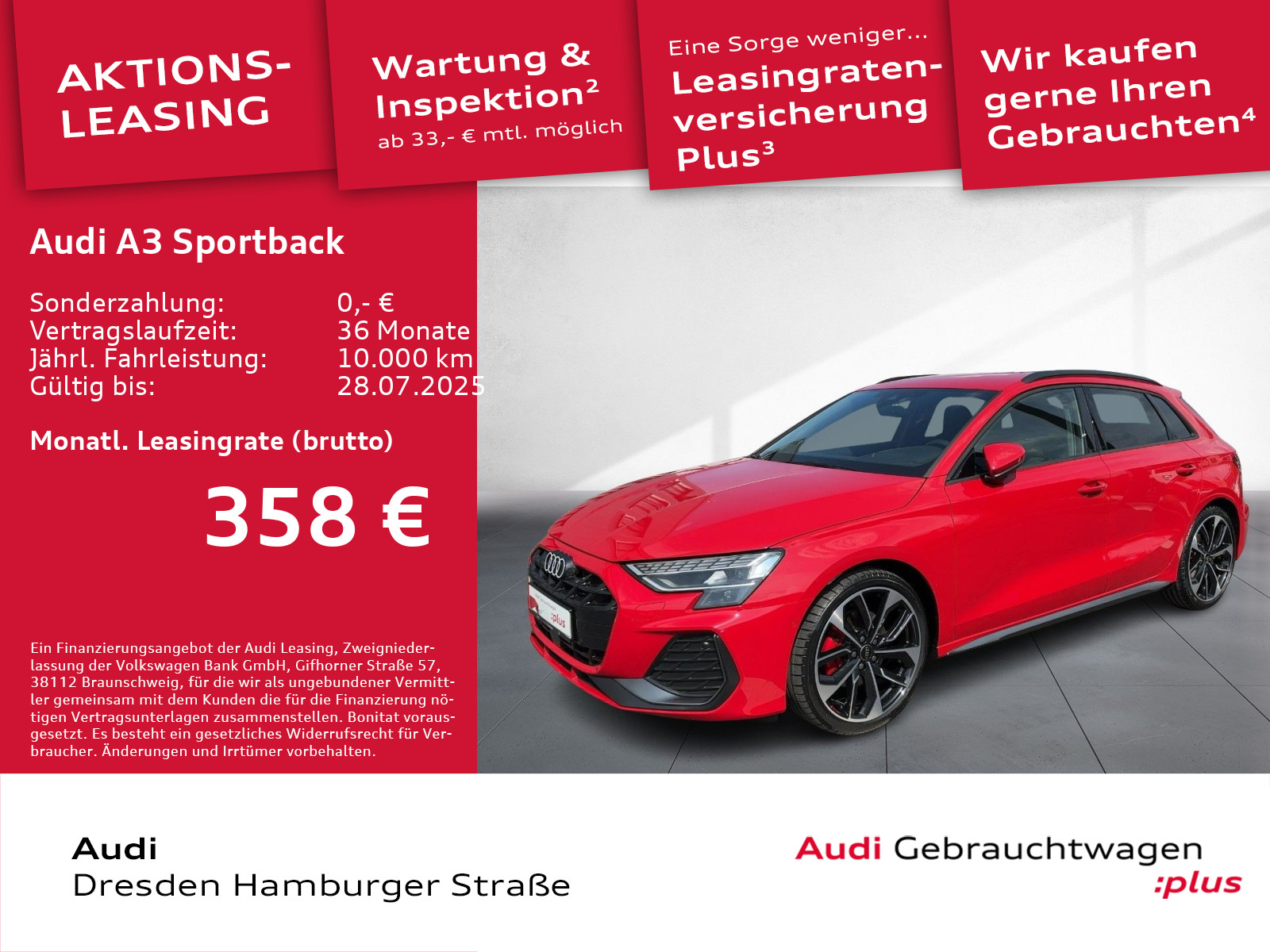 A3 Sportback 35 TDI S line LED Navi Standhz.
