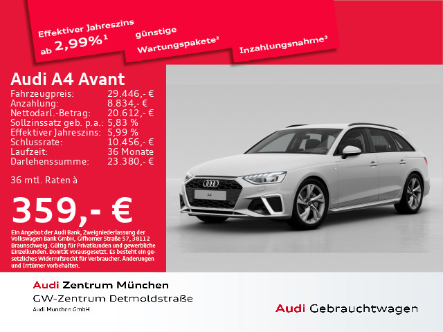 Audi A4 Avant 40 TDI S line