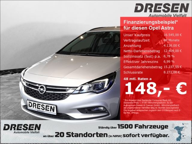 Opel Astra 1.6 K Edition S S Sports Tourer Musikstreaming Ambiente Beleuchtung