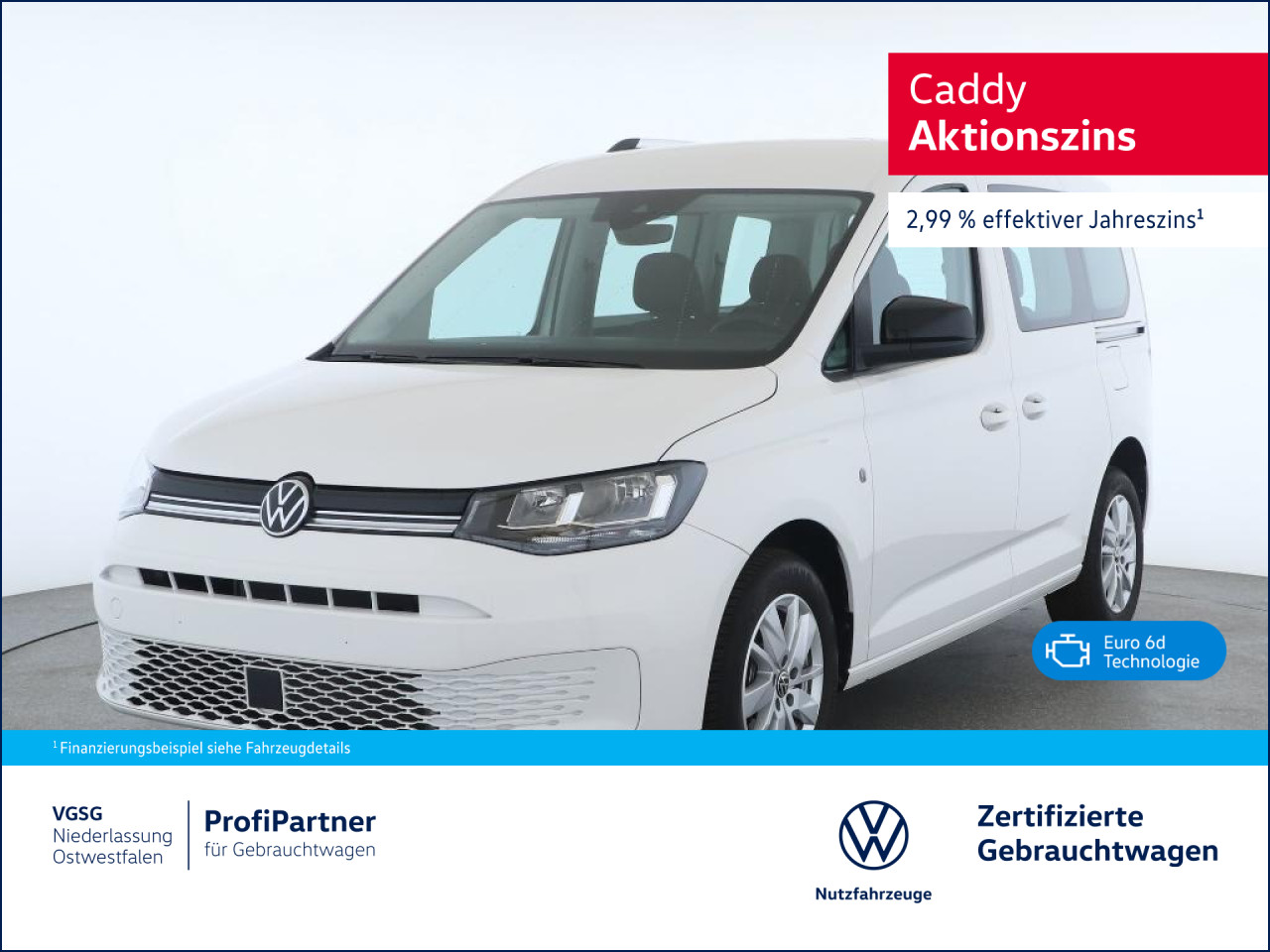 Volkswagen Caddy 1.5 TSI Life Anschlussgarantie