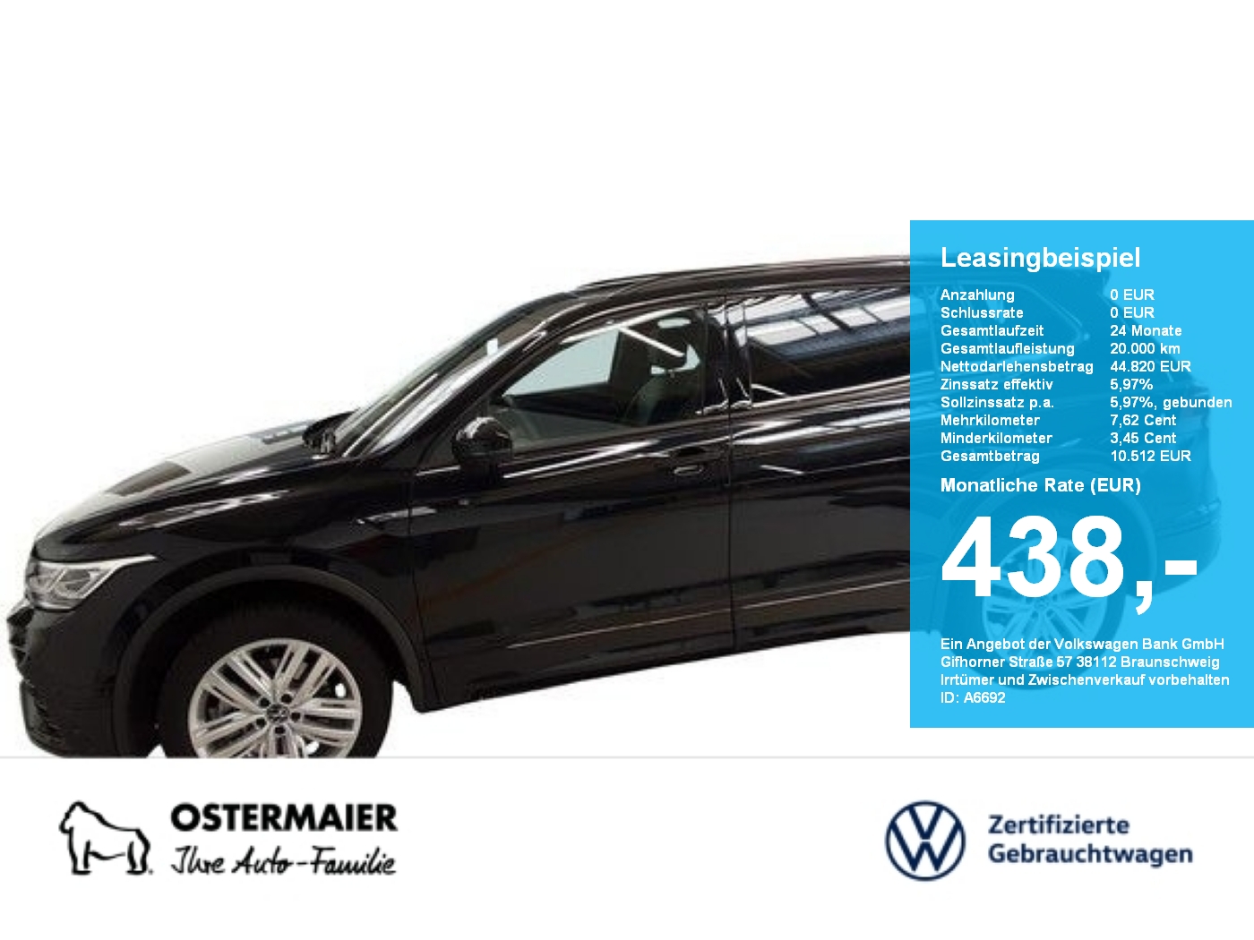 Tiguan Allspace R-LINE 2.0TDI 200PS DSG 4M ACC.5J-G.AHK.STHZG.AREA-VIEW.NAVI+VC.PANO.LED