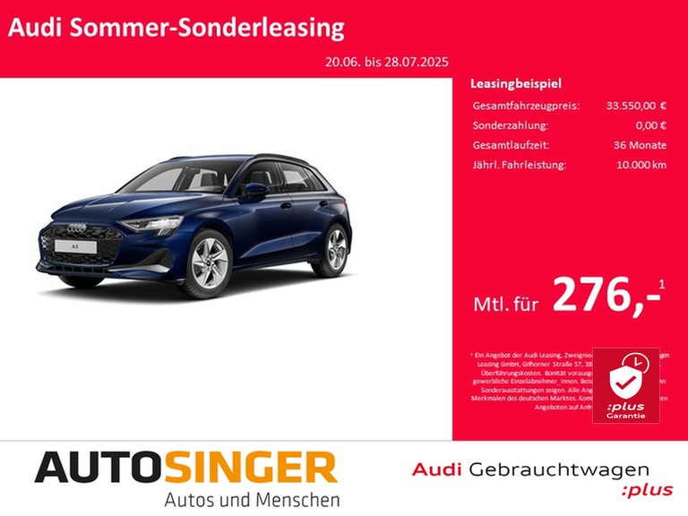 A3 Sportback advanced 35 TFSI S tronic *NAV*GRA*