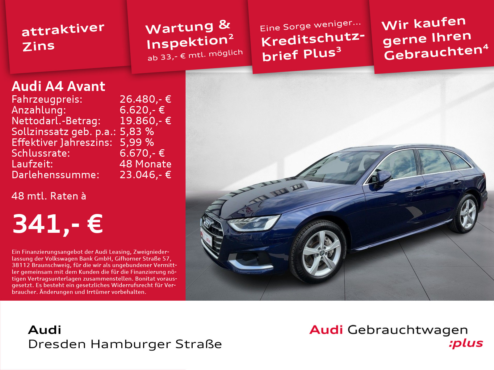 A4 Avant 40 TDI Advanced Matrix Standhz.S tronic