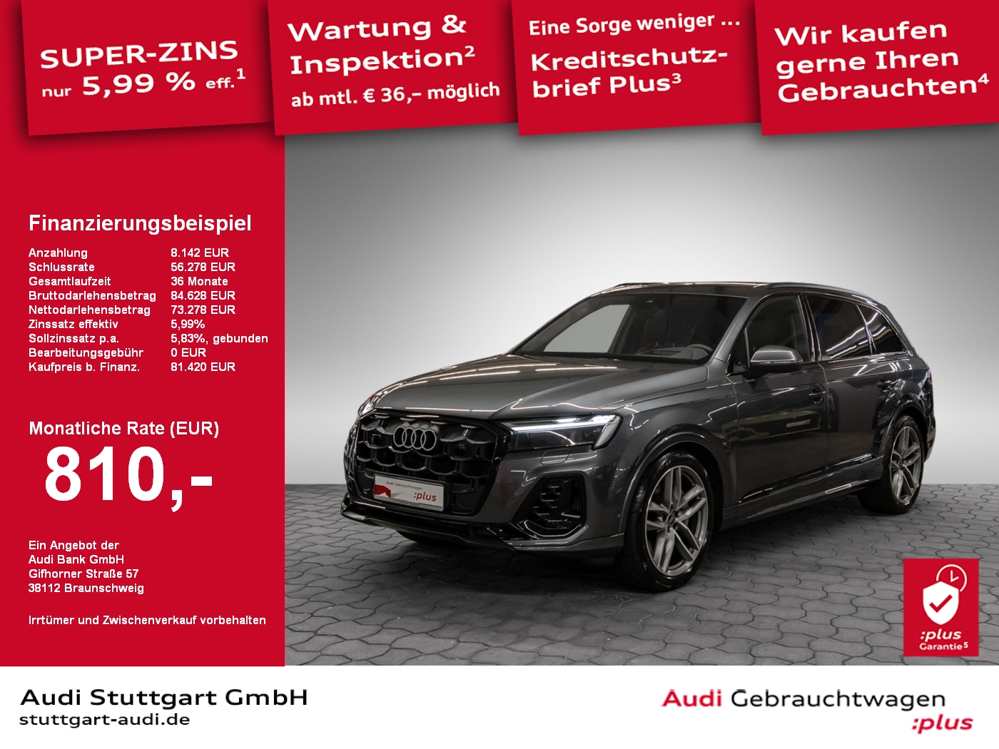 Audi Q7 S line 55 TFSI e quattro