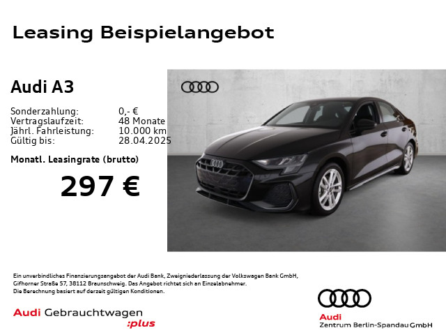 A3 Lim. 35 TFSI S line S tronic *NAV+*AHK*SHZ*