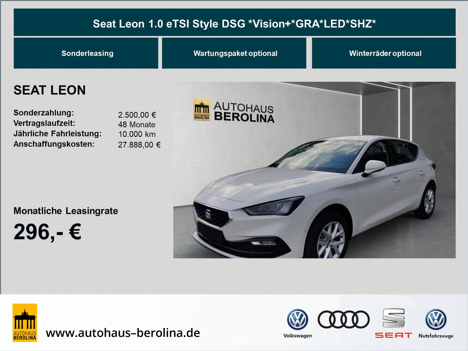 Seat Leon 1.0 eTSI Style Vision