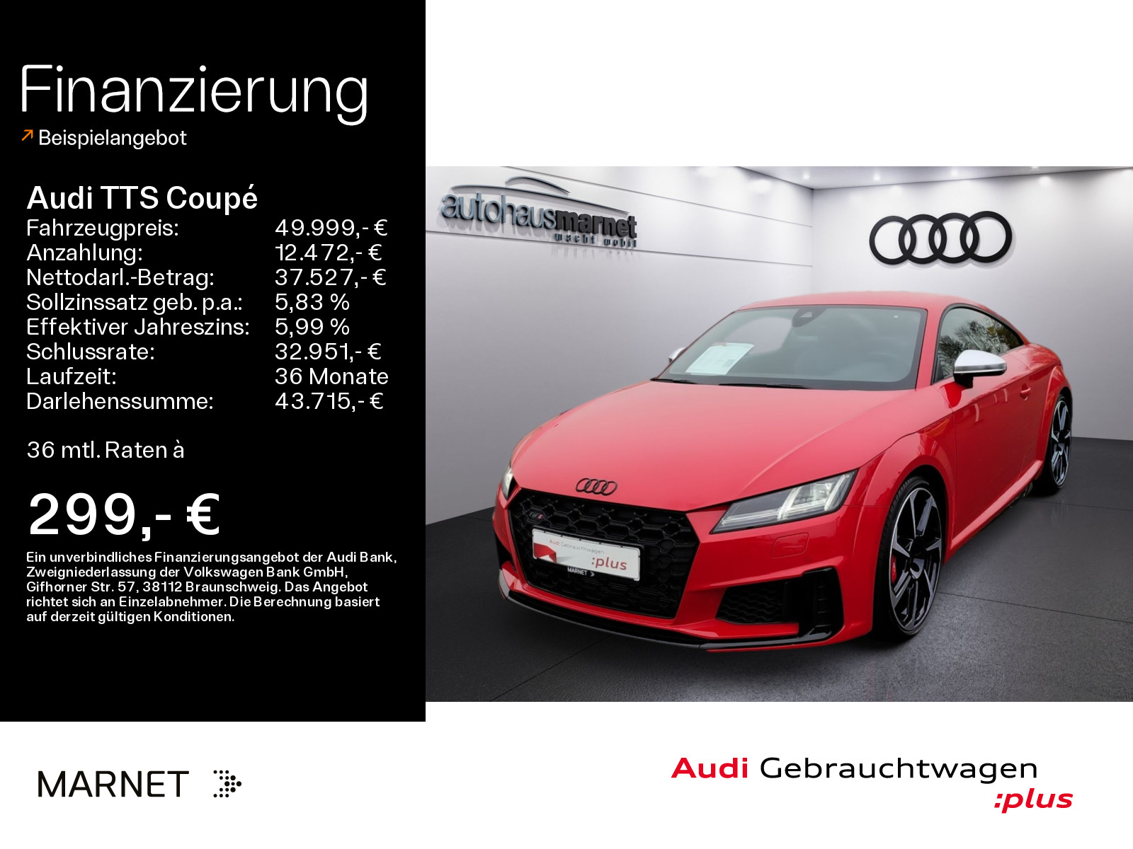 TTS Coupé TFSI quattro*Navi*Matrix*B&O*PDC*Virtual Cockpit*Kamera*Sitzheizung