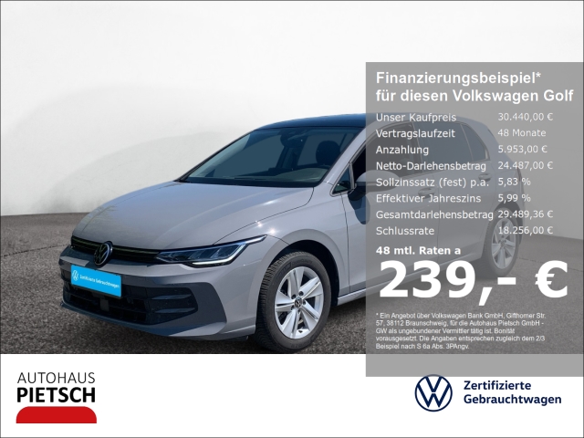 Golf VIII 1.5 TSI Life LED AHK PANO PDC ACC RFK