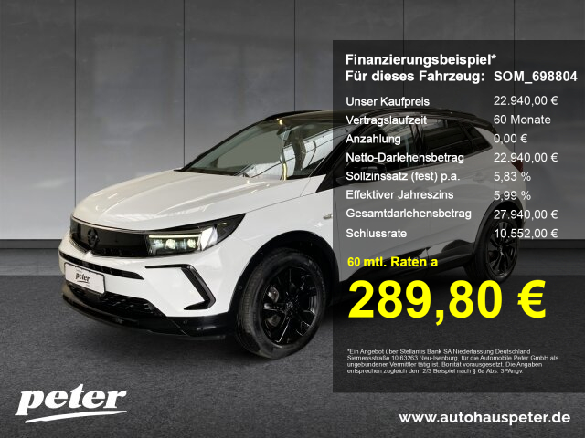 Grandland 1.2 Turbo GS Line Klimaautomatik (EF Betriebsfahrzeug)