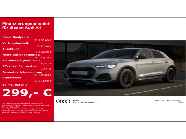 A1 ALLSTREET 30 TFSI S tronic LED SHZ Rückfahrkam. Temp PDCv h