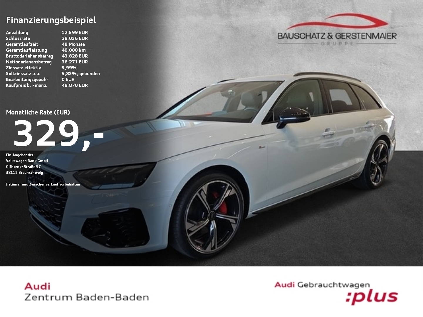 A4 Avant 40 TDI S line comp. edit. plus*Tour