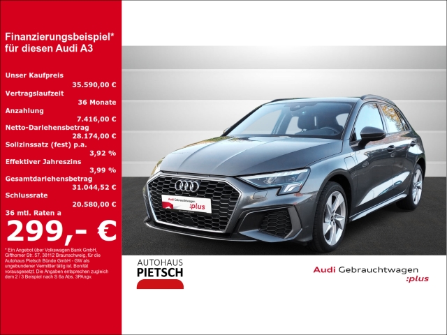 A3 Sportback 40 TFSIe S line LED ACC Keyless