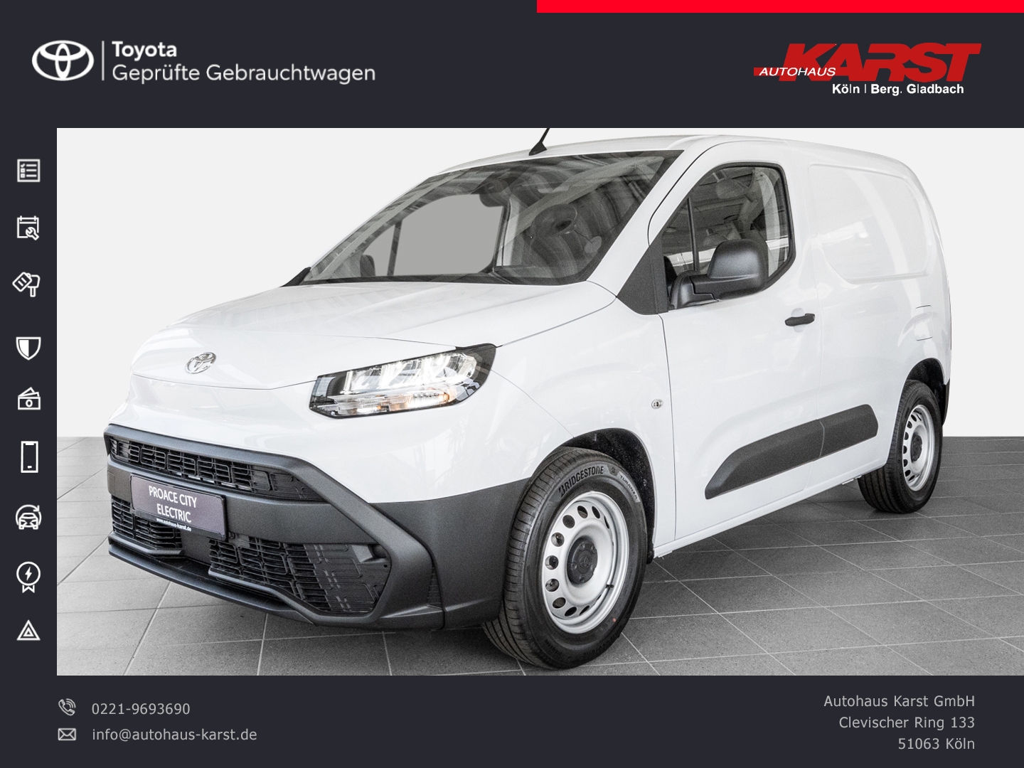 ProaceCity Duty - L1 EV-50 kWh sofort verfügbar