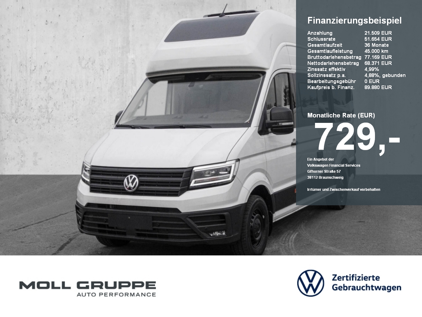 Crafter Grand California 600 AHK Navi SOLAR