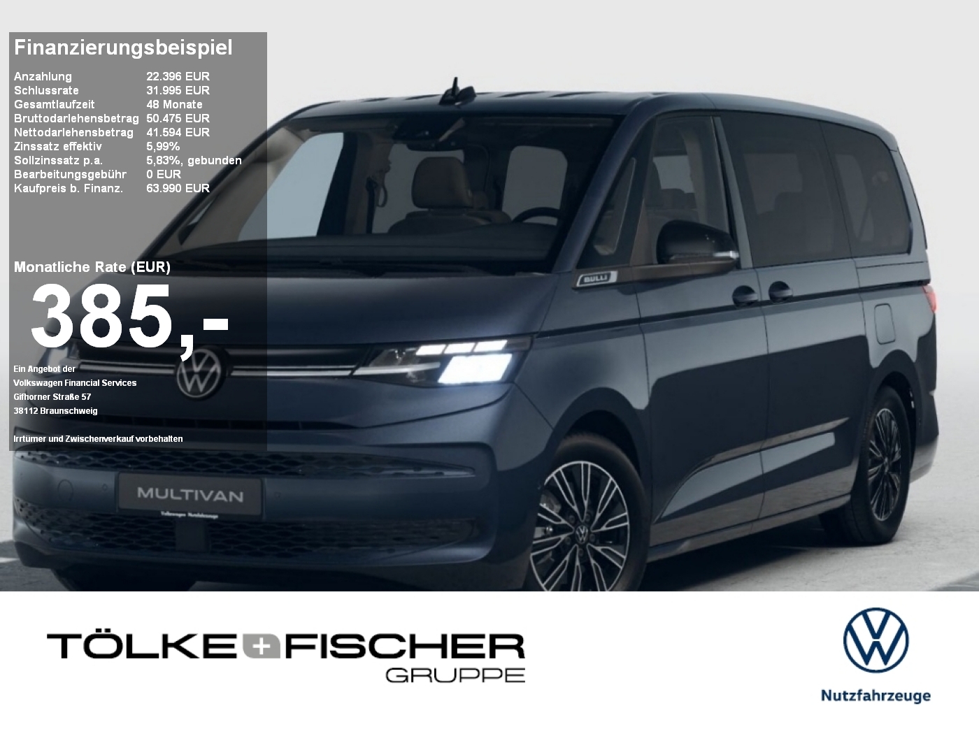 Volkswagen T7 Multivan 2.0 l TSI Multivan Life OPF lang