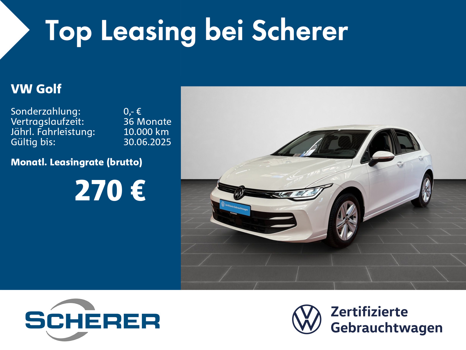Golf VIII Life 1.5TSI NAVI KAMERA HUD IDA