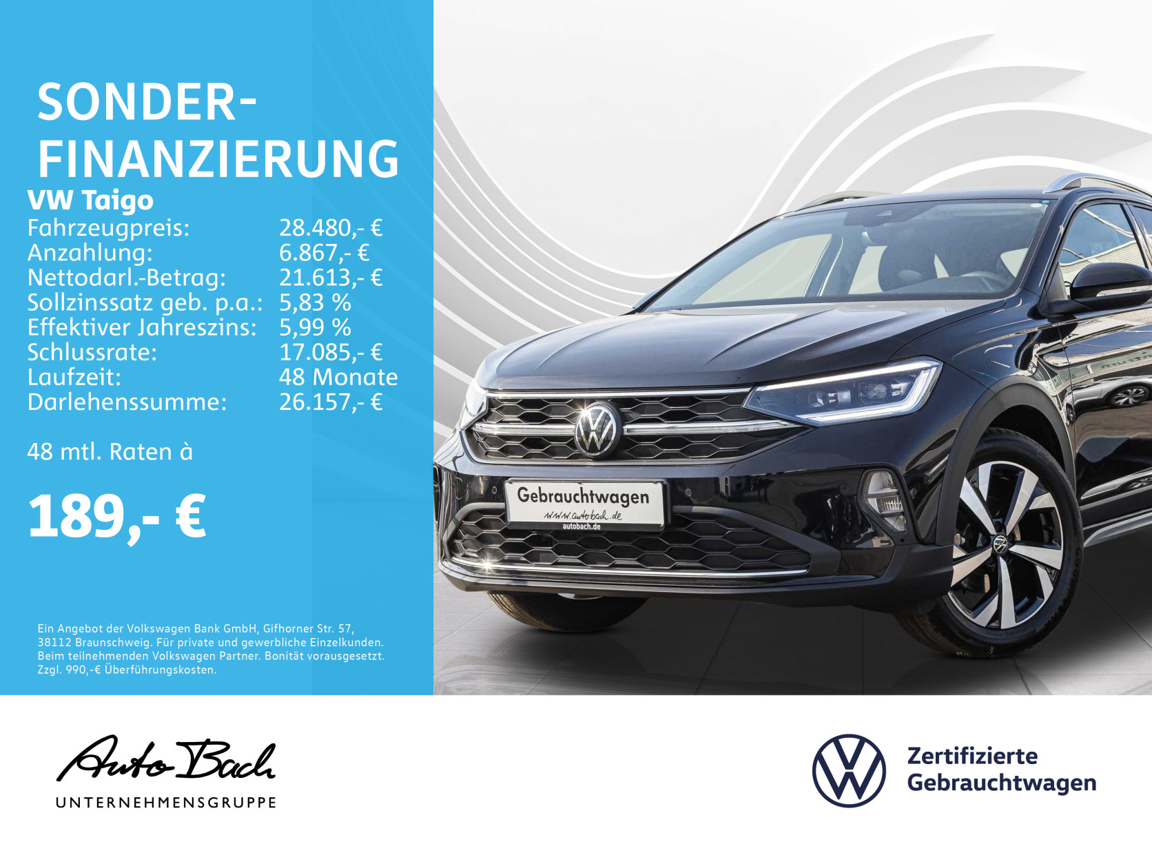 Volkswagen Taigo 1.0 TSI 