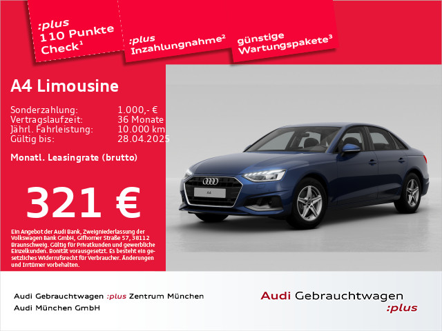 A4 Limousine 35 TFSI S tronic Navi+/PDC+/SitzHzg
