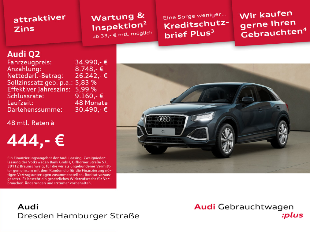Q2 advanced 35 TFSI 110(150) kW(PS) S tronic