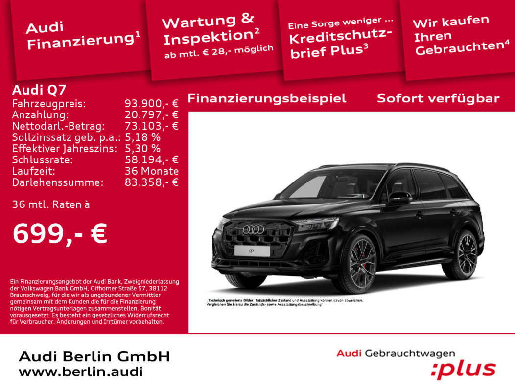 Audi Q7 S line 60 TFSI e quattro