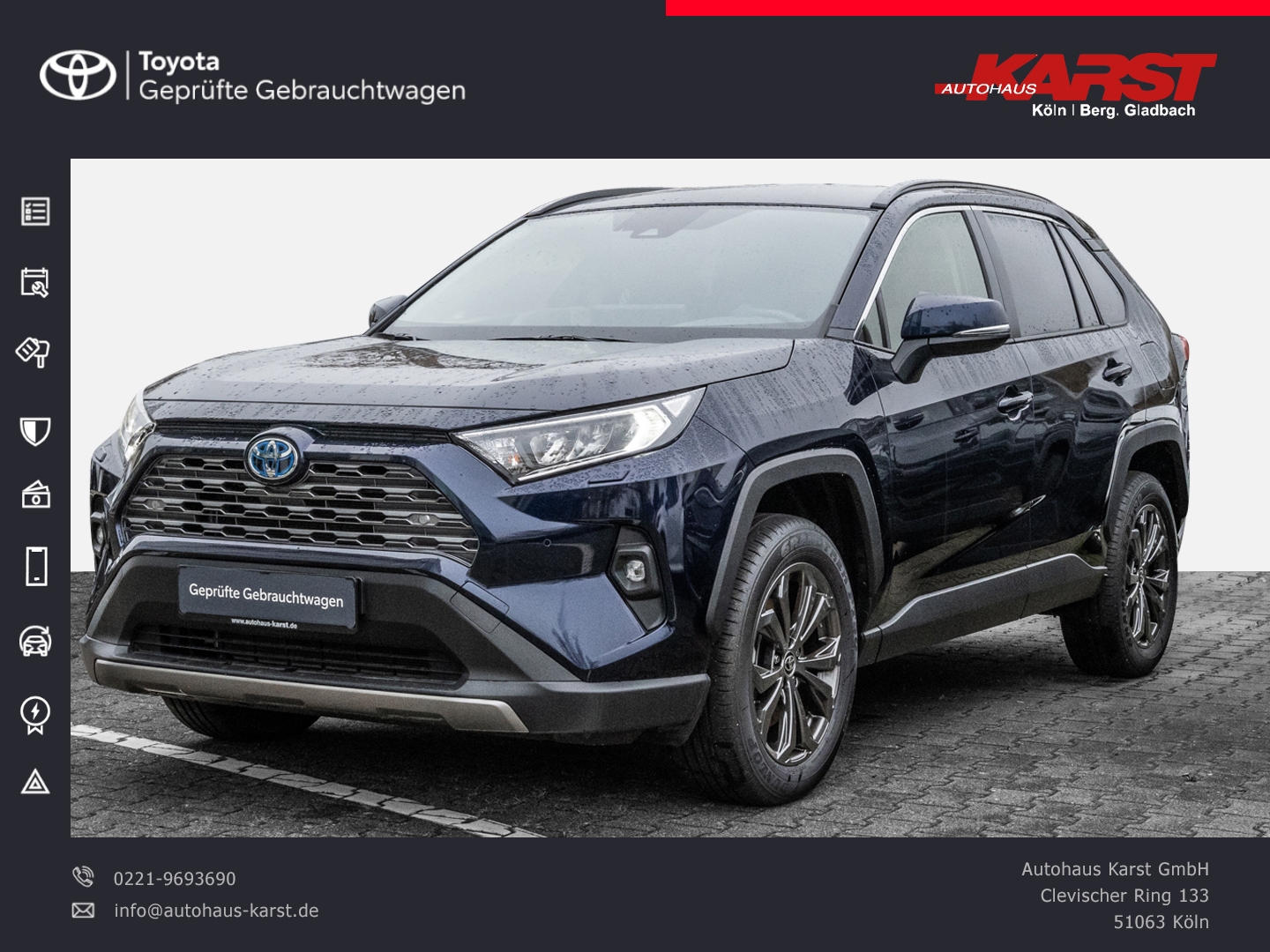 RAV4 2.5l Hybrid *Wenig KM*, el. Heckkl., PDC