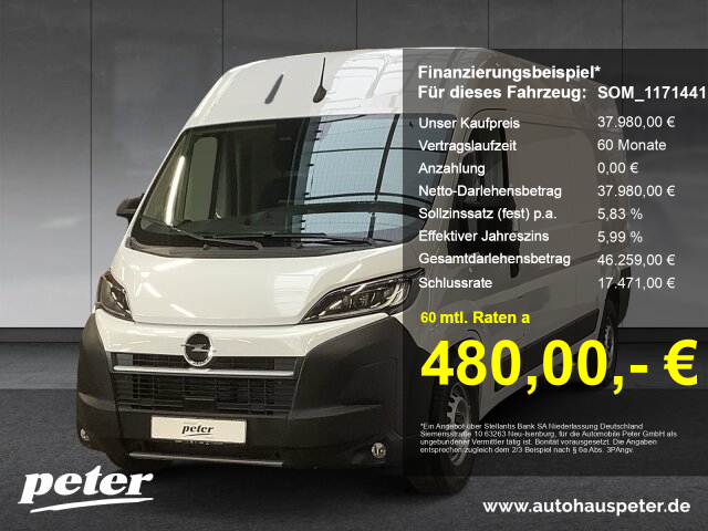 Movano Cargo L3H2 3,5t verstärkt 2.2D Automatik verfügbar ab 17.10.2025