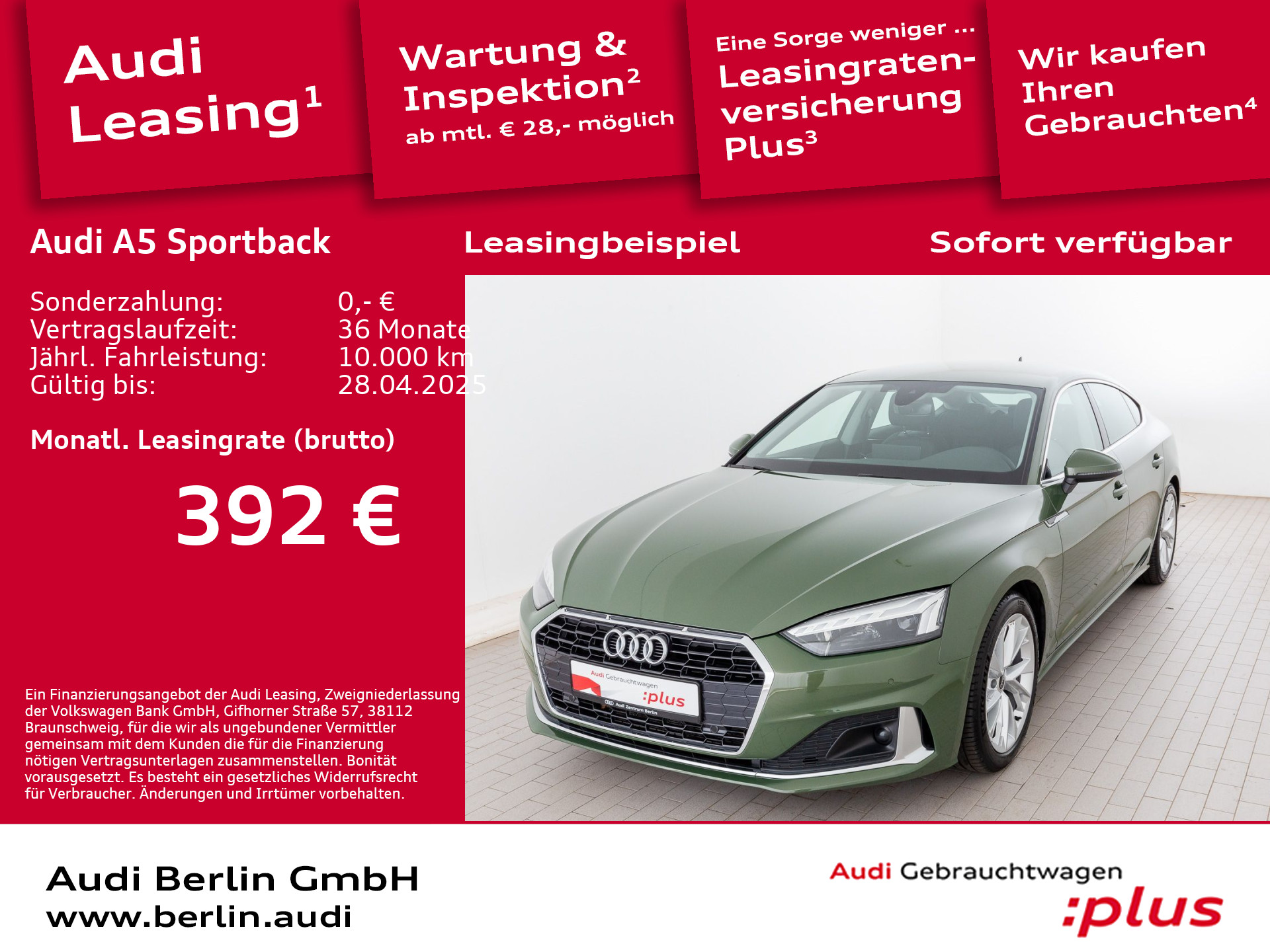 Audi A5 Sportback Advanced 40 TDI