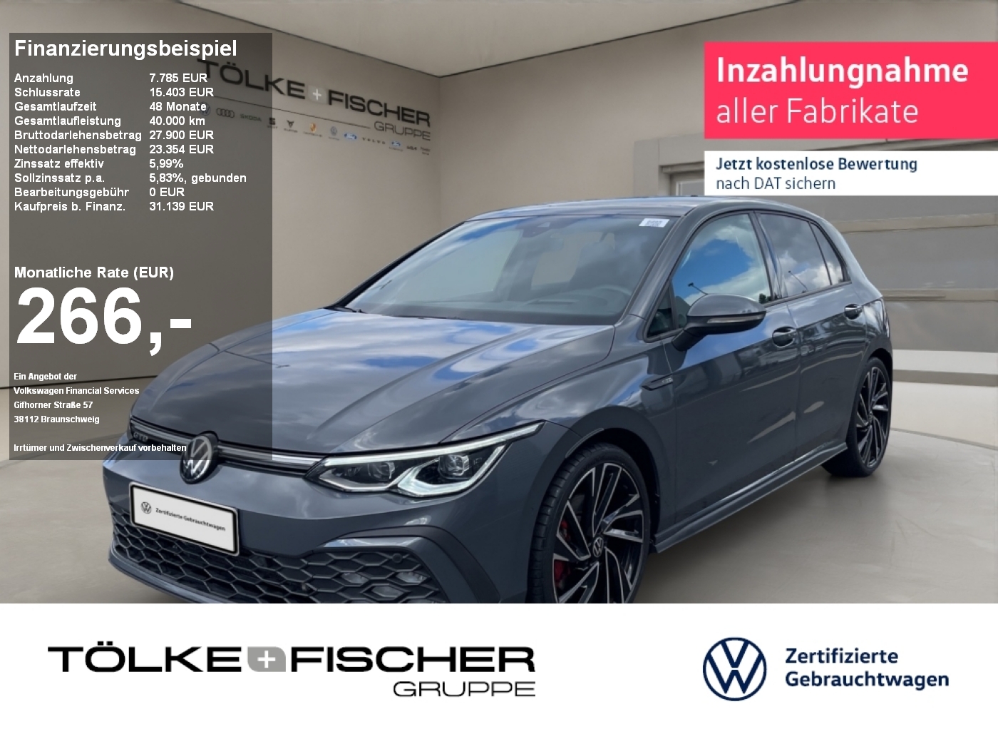 Golf VIII 2.0 TDI GTD DCC NaviPro Virtual ACC