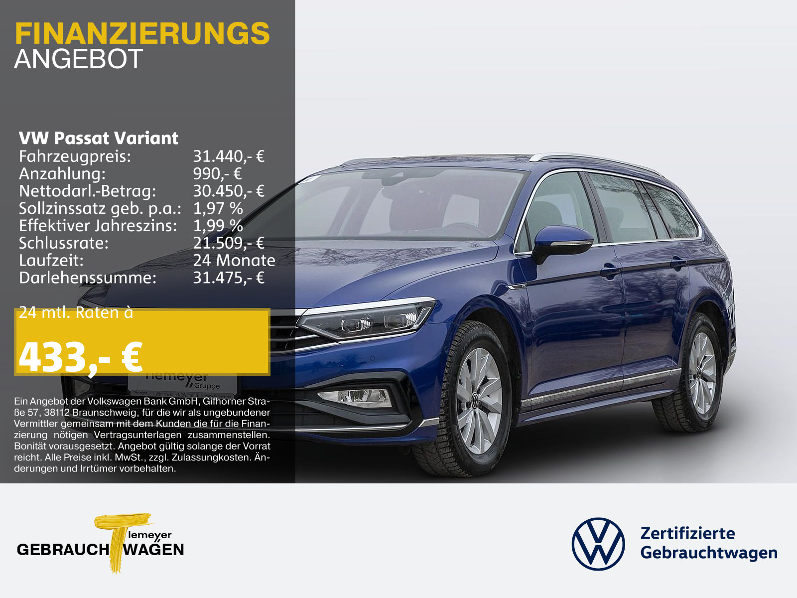 Passat Variant 2.0 TDI R-LINE PANO ST.HEIZ AHK HuD