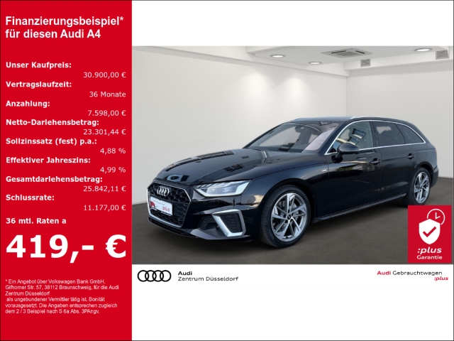 A4 Avant S line 40 TDI quattro MMI KAMERA MATRIX
