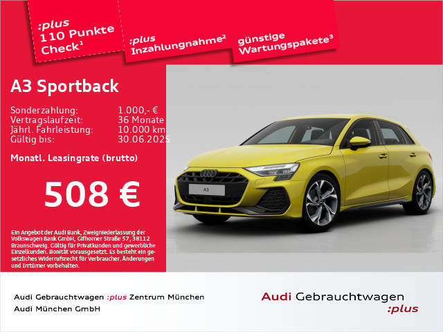 Audi A3 Sportback 35 TFSI S line