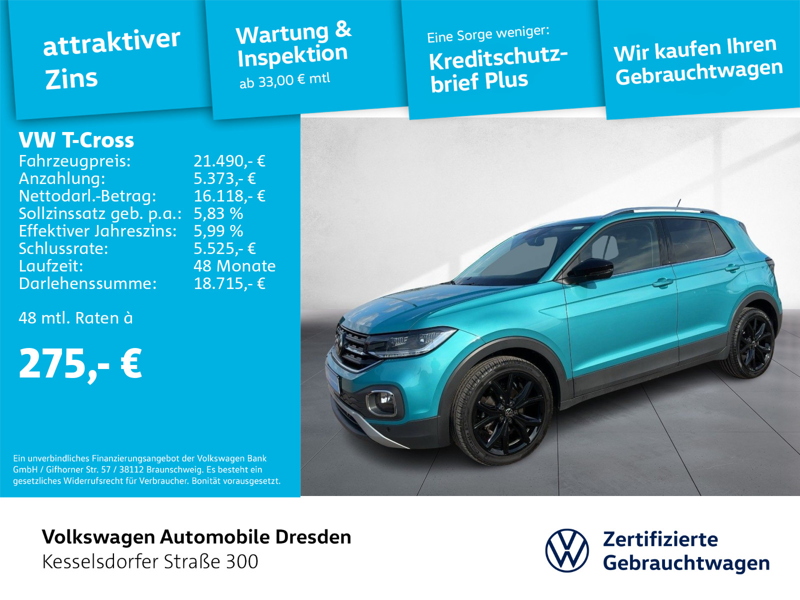 Volkswagen T-Cross 1.0 TSI Style
