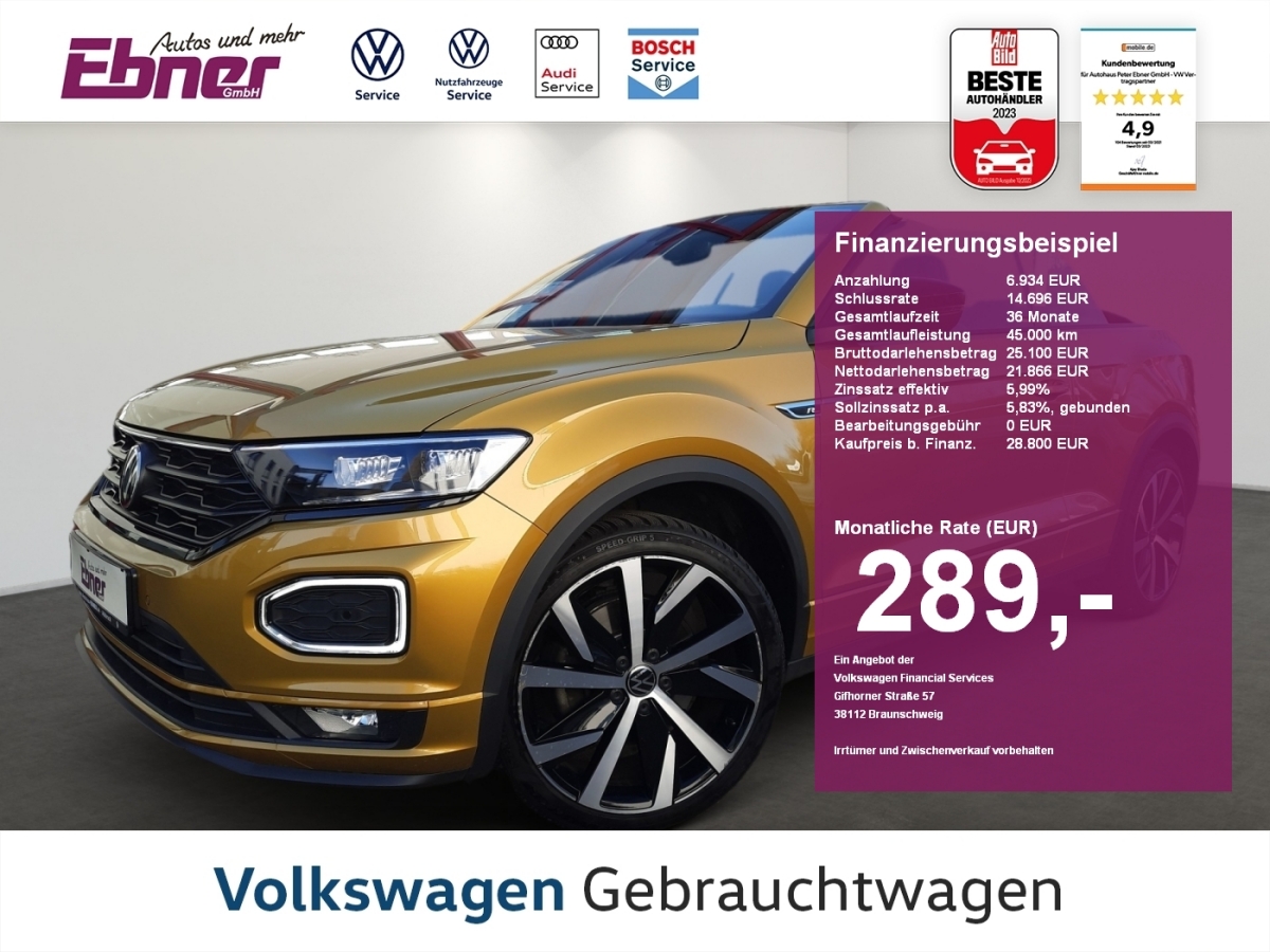 Volkswagen T-Roc Cabriolet 1.5 TSI R-LINE BLACK STYLE APP 19