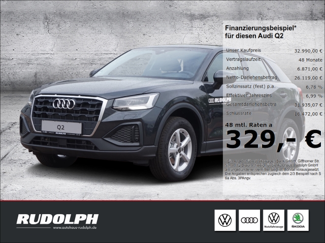Q2 35 TFSI S tronic AHK NAVI KAMERA LED GRA SHZG