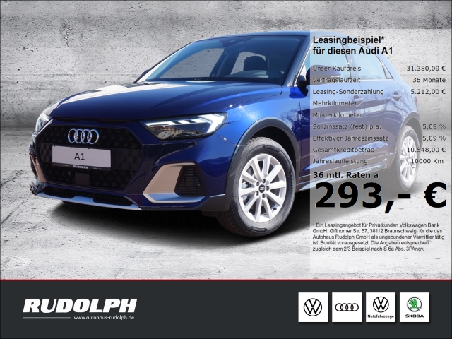 A1 allstreet 30 TFSI S tronic LED NAVI GRA PDC v/h