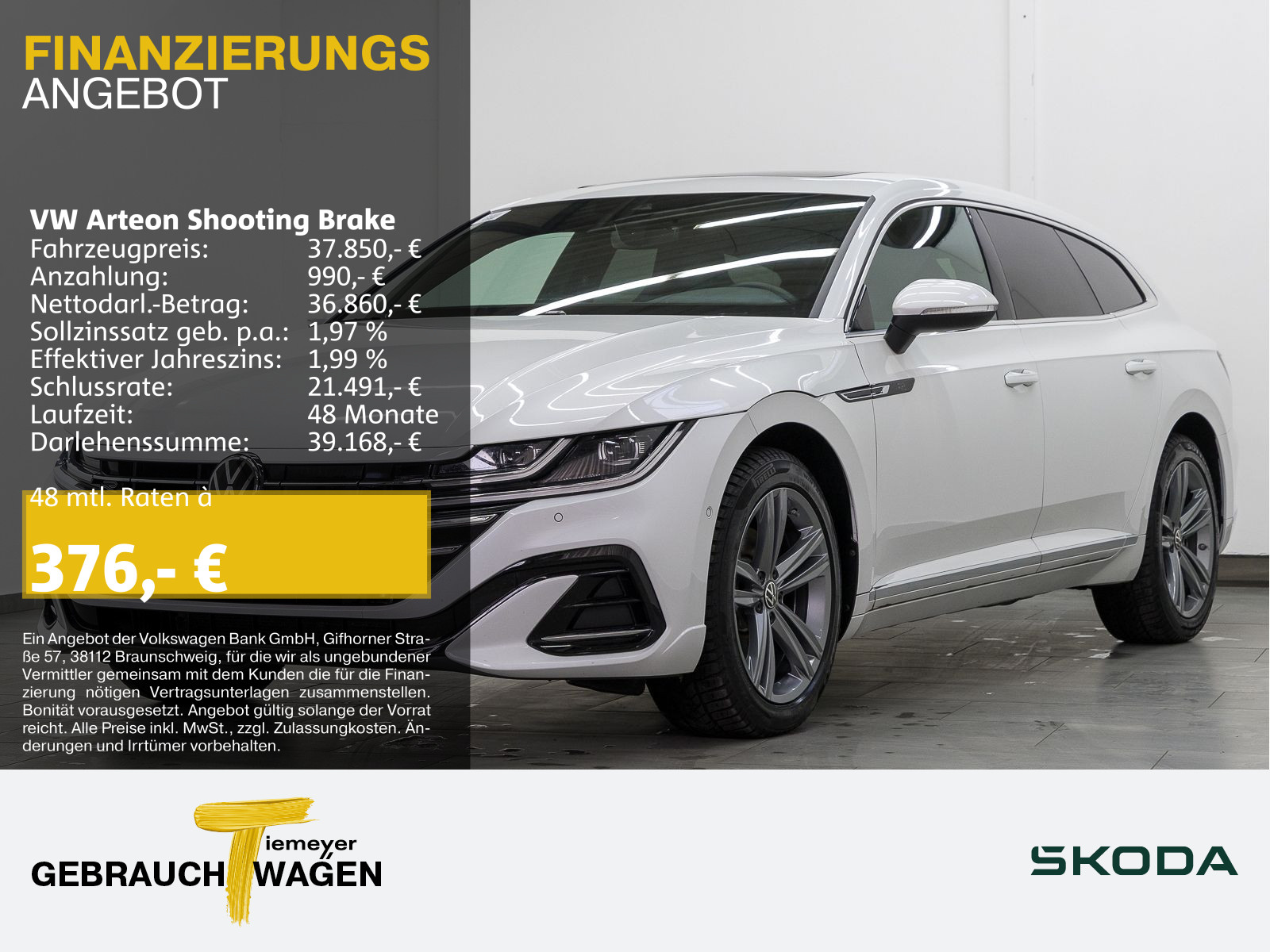 Arteon Shooting Brake 1.4 TSI DSG eHybrid R-LINE LM19 LEDER PANO ST.HEIZ