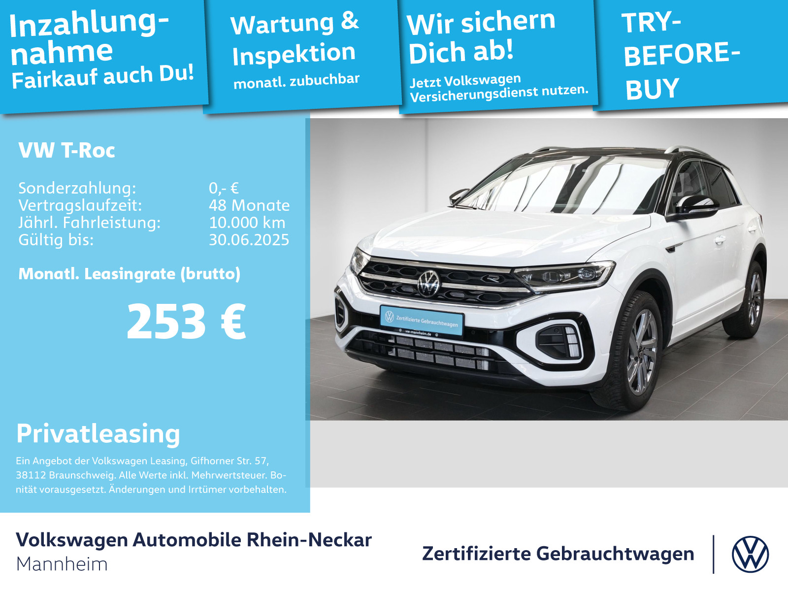 T-Roc 2.0 TDI R-Line DSG AHK Navi Kamera LED uvm