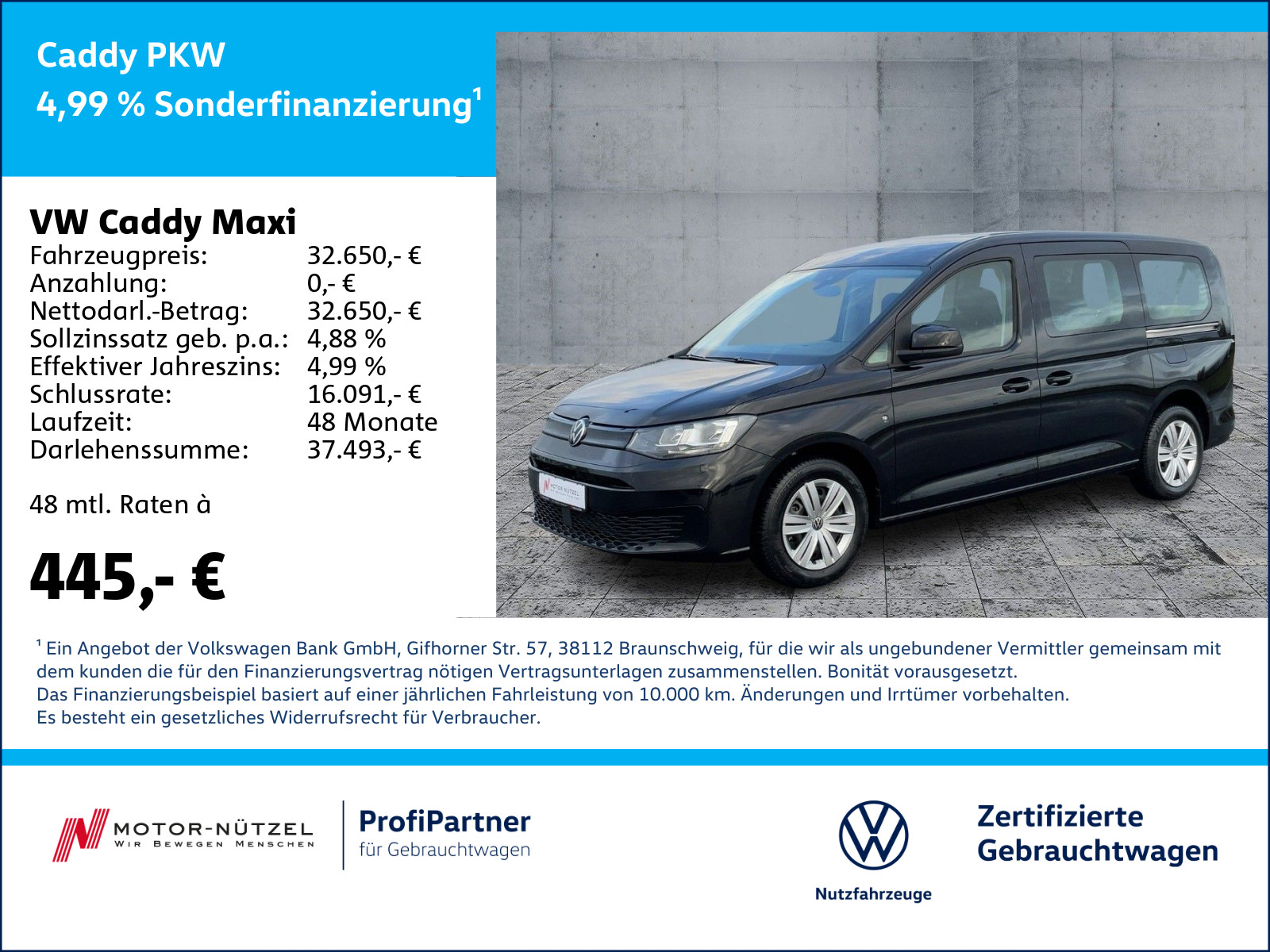 Caddy Maxi 2.0 TDI DSG SHZ+PDC+GRA+MFL+DAB+7-SI